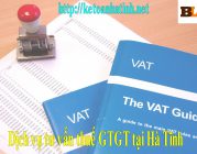 Dịch vụ tư vấn thuế GTGT tại Hà Tĩnh